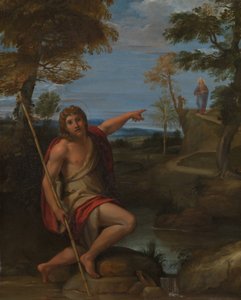 San Juan Bautista dando testimonio, ca. 1600 de Annibale Carracci
