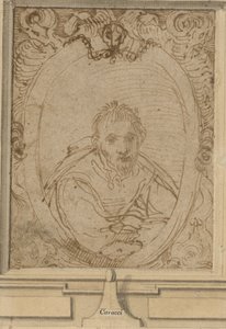Autorretrato, c.1580 de Annibale Carracci