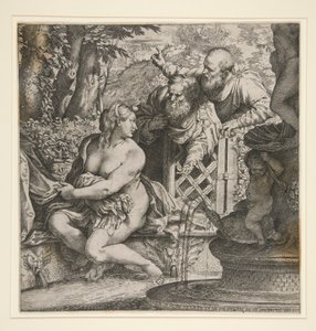 Susannah y las mayores de Annibale Carracci