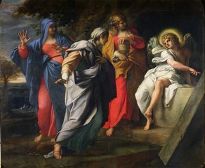 Las Santas Mujeres en la Tumba de Cristo, c.1597-8 de Annibale Carracci