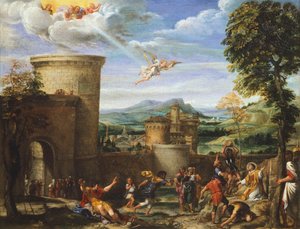 El martirio de San Esteban, c.1603-04 de Annibale Carracci