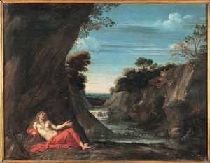 Paisaje con la Magdalena penitente