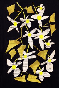 Collage floral luminoso