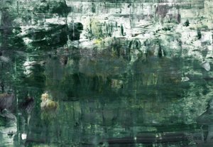 Capas abstractas en verde intenso de Annick