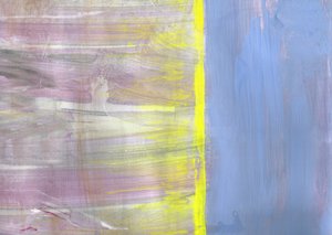 Abstracto en tonos suaves de azul y amarillo de Annick