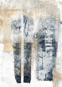 Abstracto vertical en tonos apagados de Annick