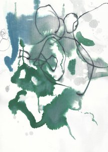Verde azulado: flujo orgánico de Annick