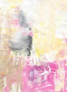 Abstracto en rosa y amarillo vivos de Annick