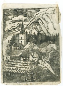 pueblo en las montañas