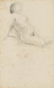 Desnudo femenino sentado de Anny Dollschein