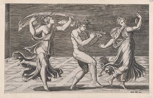 Speculum Romanae Magnificentiae: Danza de faunos y bacantes, principios del siglo XVI de Anon