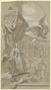 Alegoría de la toma de posesión de la archiduquesa María Ana de Austria como regente, 1744 de Anonymous