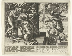 Alegoría de la angustia y el alivio de Leiden, 1574 de Anonymous