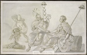 Alegoría del "Tratado de Amistad y Comercio entre los Estados Generales de los Países Bajos y los Estados Unidos de América", La Haya, 7 de octubre de 1782 de Anonymous