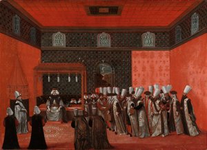 Audiencia de un Embajador con el Sultán Ahmed III (Embajador Cornelis Calkoen)