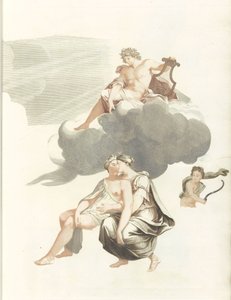 Apolo en las nubes y Júpiter con Calisto de Anonymous
