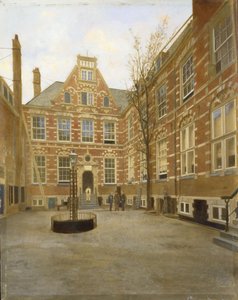 Patio de la Casa de las Indias Orientales en Ámsterdam de Anonymous