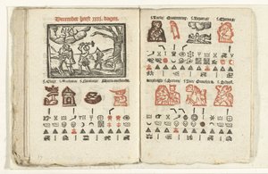 Páginas de pronóstico para diciembre de 1712