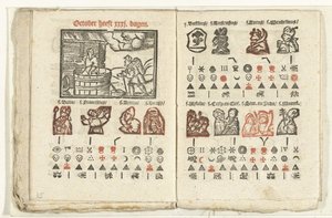Páginas con la previsión para el mes de octubre de 1712 de Anonymous