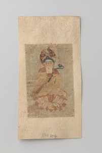 Buda con ruyi en la mano, sentado en un loto de Anonymous