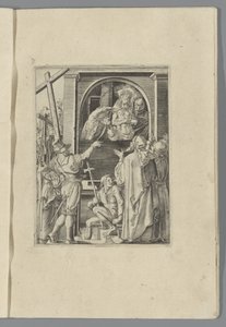 Christus el pueblo de getoond (Ecce homo) The Little Pass (título de la serie) Figura de Passio Christi Ab Alberto Durer Nuremberg (título de la serie) de Anonymous