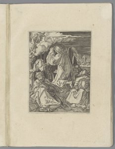 Cristo en el huerto de Getsemaní The Little Pass (título de la serie) Figura de Passio Christi Ab Alberto Durer Nuremberg (título de la serie) de Anonymous