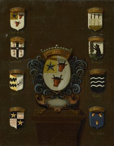 Escudo de Sara van Os, esposa de Jan van Reyersbergh, con sus ocho cuarteles de Anonymous