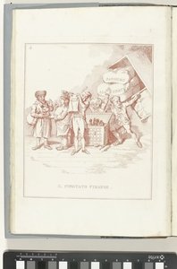 Comité van Financian, 1795 El Comité de Finanzas (título sobre objeto) Hollandia Regenerata (Italianse kopie) (título de la serie) La regeneración de Holanda: spechio a todos los pueblos regenerados (título de la serie sobre el objeto)