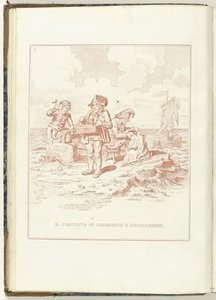 Comité van Koophandel en Zeevaart, 1795 El Comité de Comercio y Navegación (título sobre objeto) Hollandia Regenerata (Italianse kopie) (título de la serie) La regeneración de Holanda: spechio a todos los pueblos regenerados (título de la serie sobre el ob de Anonymous