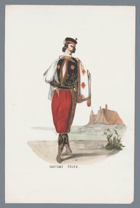 Traje Polka (título en objeto)