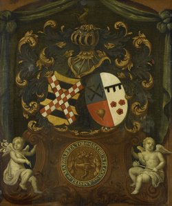 Las armas de la alianza de Jacob Ploos van Amstel y Margareta Tol, 1683 de Anonymous