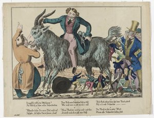 El sastre y el gamo, 1830-1840, nº 575 de Anonymous
