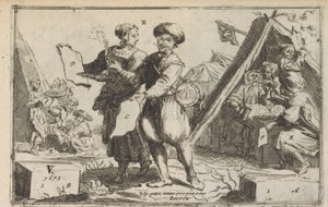 Los valientes bátavos, 1673 Los valientes Bataviers / Le vaillans Bataviers (título sobre objeto) de Anonymous