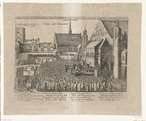 La decapitación de Johan van Oldenbarnevelt, 1619 Abbildung der Iustitien Geschehen in s