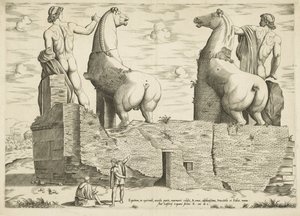 Dioscuren, van achteren gezien Espejo de la magnificencia romana (título de la serie) de Anonymous