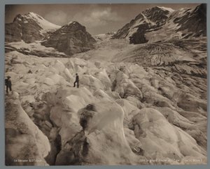 Eigergletscher al noroeste del Eiger en Suiza Le grand Glacier de l