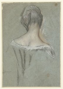 Elegante dama, de espaldas