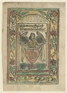 Ángel con sagrado corazón de Anonymous