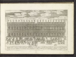 Fachada de la Biblioteca Marciana te Venetië Scènes uit het Venetiaanse leven (título de la serie) Habiti d
