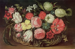 Flores en una canasta