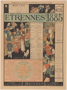 Lista de fondos de J. Hetzel & Cie en París
Etrennes 1885 (título en el objeto)