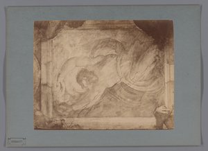 Reproducción fotográfica del fresco La separación de la luz y la oscuridad de Miguel Ángel en la Capilla Sixtina de Anonymous