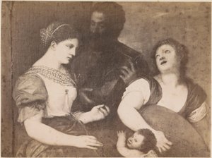 Reproducción fotográfica del cuadro Alegoría del amor según Tiziano Alegoría de Tiziano (título sobre objeto) káiserl. Königl. Gallery in Wien (título de la serie sobre el objeto)