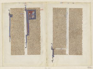 Extracto de una Biblia, el libro de los Reyes, capítulo 2: David se arrodilla ante Saúl de Anonymous