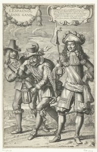 Caricatura francesa de la pérdida de Gante, 1678 L