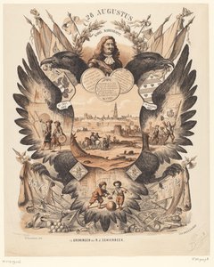 Placa conmemorativa de los 200 años del Socorro de Groninga 1672-1872