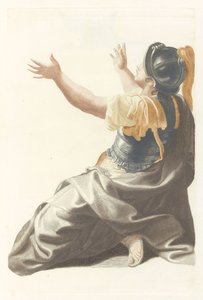 Figura femenina con casco