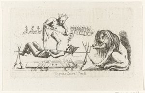 General Bertay en el asador le Grand General BertAl (título sobre el objeto) Revolución de Brabante, 1787-1790 (título de la serie) de Anonymous