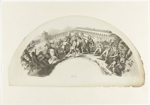 Captura de Manuel de Godoy por las tropas francesas en Madrid el 19 de marzo de 1808 Diapositiva 19. de Marzo de 1808. Y Aranjuez. Caida y Prision del Principe de la Paz (título sobre objeto) de Anonymous