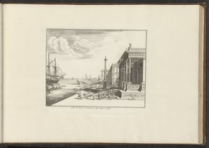 Vista del Palazzo del Nunzio Pontificio en Venecia Palais du Nonce à St. Francesco della Vigna à Venise (título sobre objeto) Palacios y Monumentos de Venecia, Livorno, Nápoles y Roma (título de la serie)